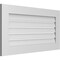 Ekena Millwork Vertical Surface Mount PVC Gable Vent: Functional, w/ 3-1/2"W x 1"P Standard Frame, 38"W x 20"H GVPVE38X2001SF - alternate 3